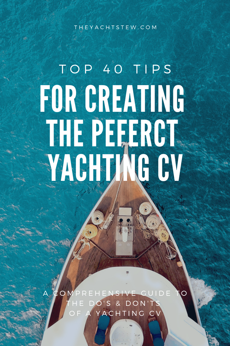 yacht cv format